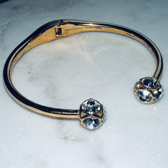 Kate Spade Lady Marmalade Gold Bangle Crystal Bracelet - Picture 2 of 6